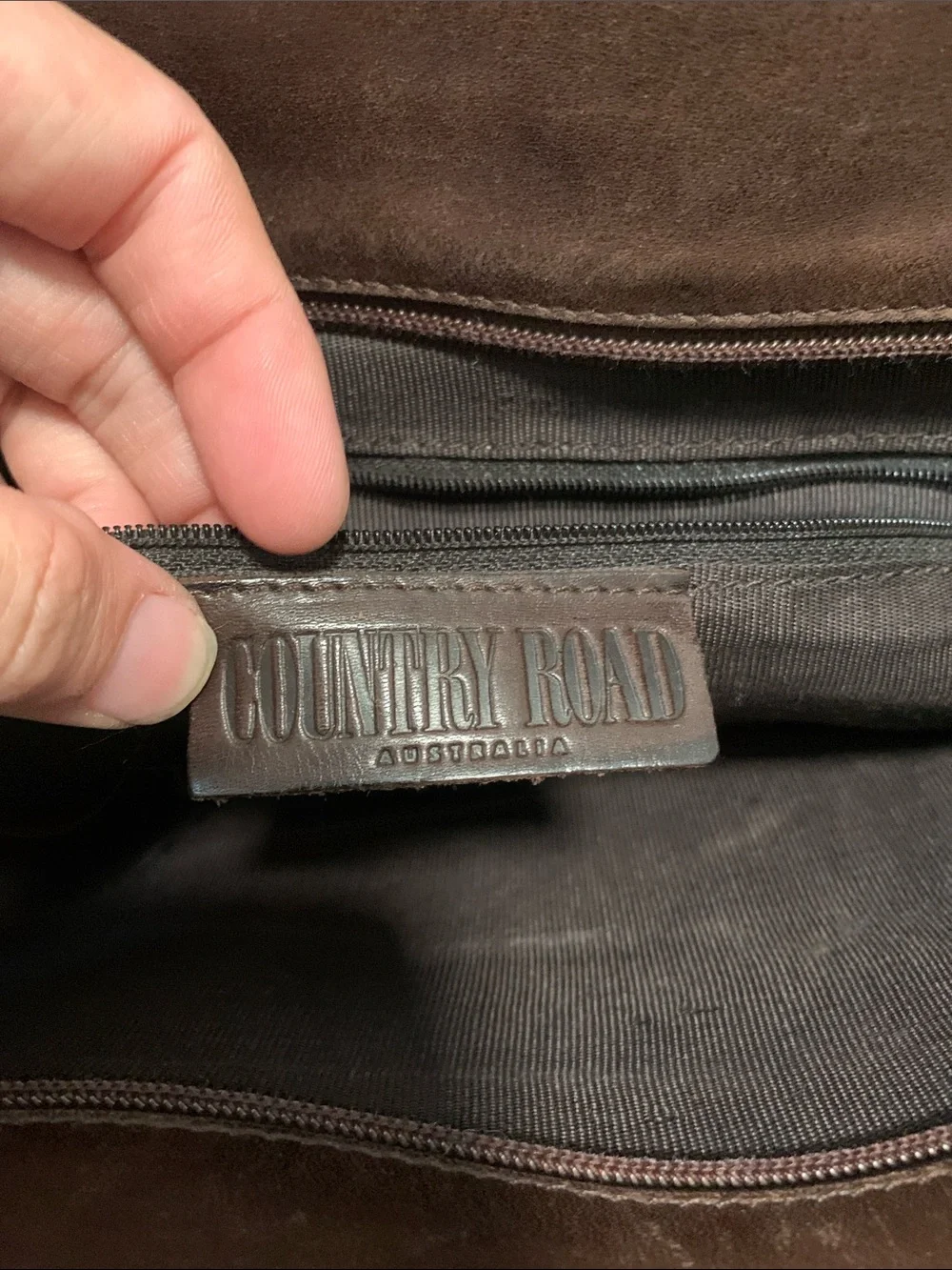Vintage genuine leather